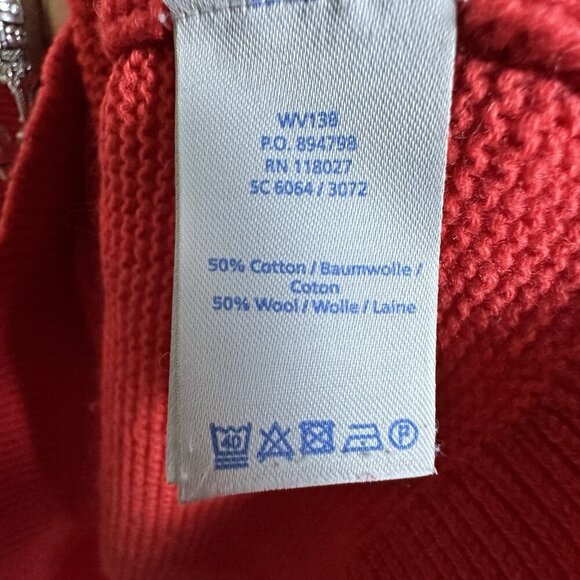 Boden Clare V-Neck Sweater Jumper Pullover Cotton Wool size L Relax Fit Casual - Picture 12 of 13